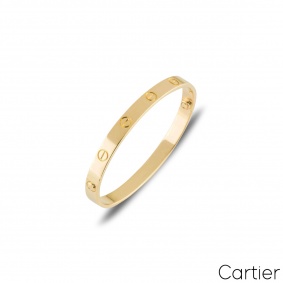 Cartier Yellow Gold Plain Love Bracelet Size 15 B6035515 Cartier Yellow Gold Plain Love Bracelet Size 15 B6035515